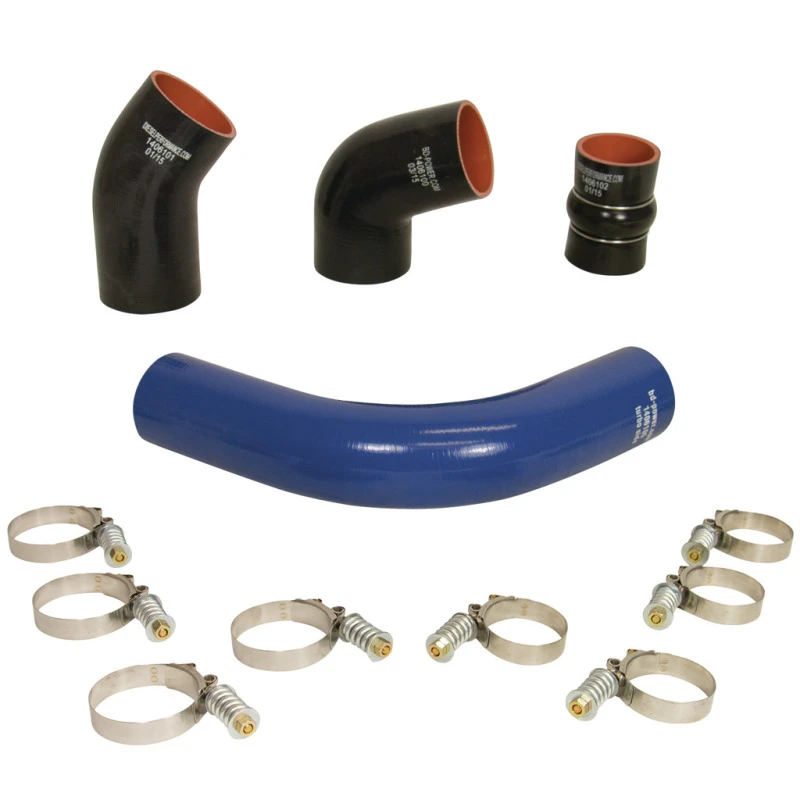 BD Diesel Ladeluftkühler Schlauch- und Schellensatz für 2001-2004 Chevy LB7 Duramax