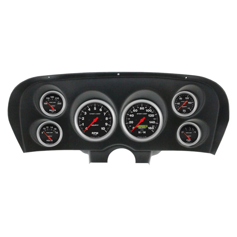 Autometer Sport-Comp Direktes Dash-Kit für Ford Mustang 69-70 (2 x 5 Zoll / 4 x 2-5/8 Zoll)