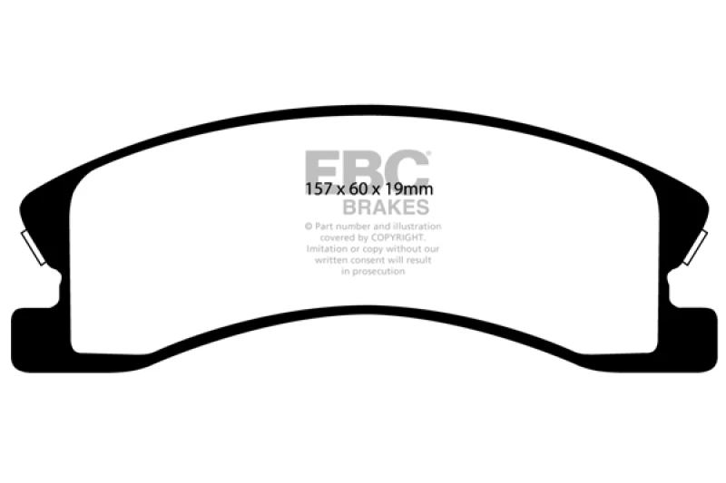 EBC 99-04 Jeep Grand Cherokee 4.0 (Akebono) Greenstuff Front Brake Pads