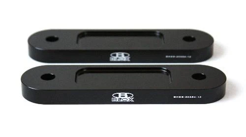 BLOX Honda S2000 Racing Front 12mm Thin Spacer Bump Steer Kit – Schwarz (für tiefergelegte Fahrzeuge ab 1 Zoll)
