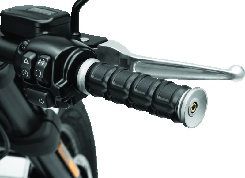 Kuryakyn Dillinger Grips Throttle-By-Wire Silber