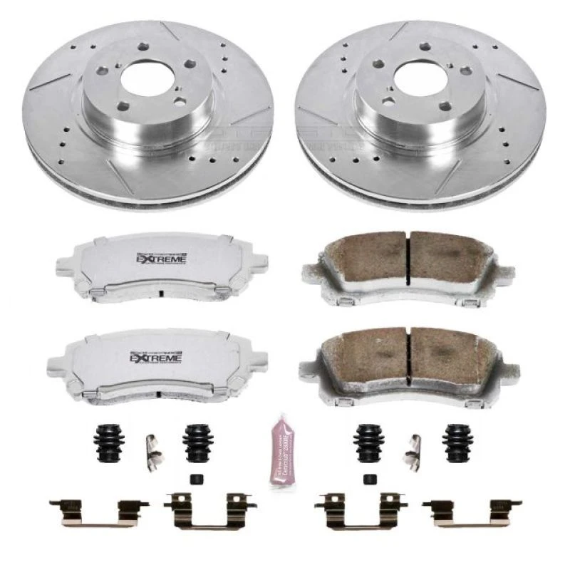 Power Stop Front Z26 Street Warrior Brake Kit for 98-02 Subaru Forester