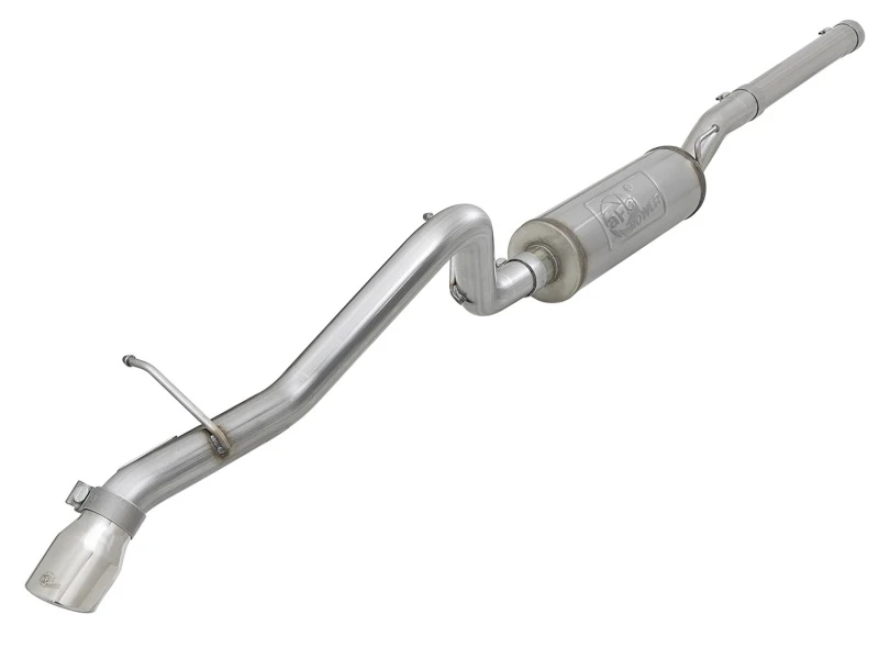 aFe MACH Force-Xp 2,5 Zoll 409SS Hi-Tuck Cat-Back Auspuffanlage mit polierter Spitze 07+ Jeep Wrangler JK 3,6L/3,8L