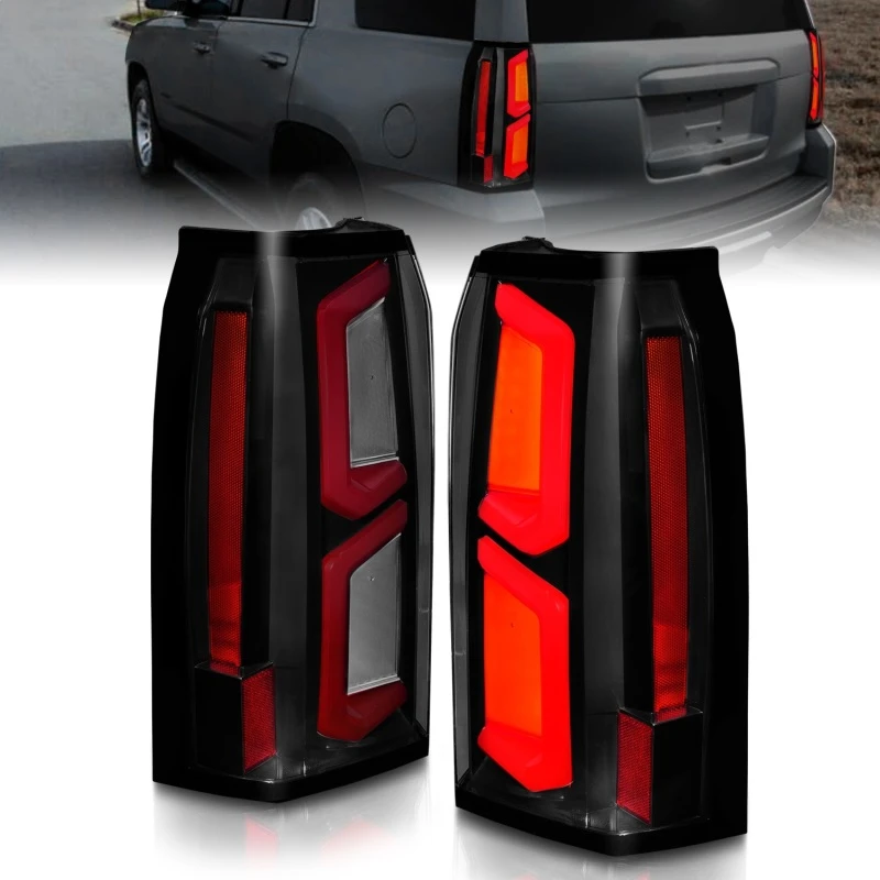 ANZO 2015-2020 Chevrolet Tahoe LED-Rückfahrscheinwerfer mit Lichtleiste, schwarzes Gehäuse, Rauchglas