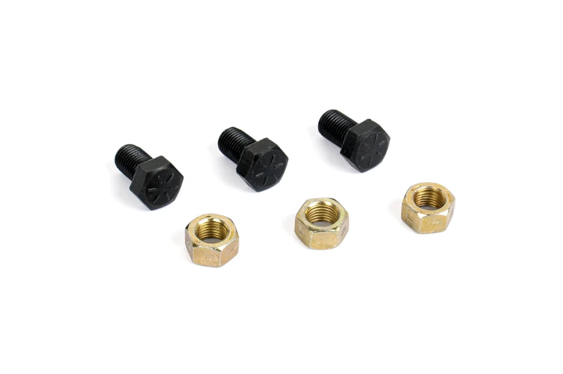 Cometic Drehmomentwandlerbolzen 3/8-24 x 5/8 Zoll - Stufe 8 Schwarzoxidfinish mit Muttern