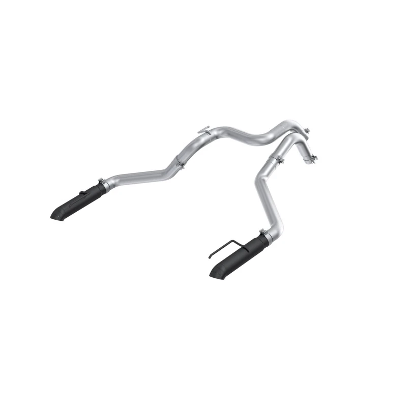 MBRP 24-25 Ford Ranger Raptor 3.0L 3in Dual Rear Turn-Down Axle Back Exhaust - Armor BLK Tips