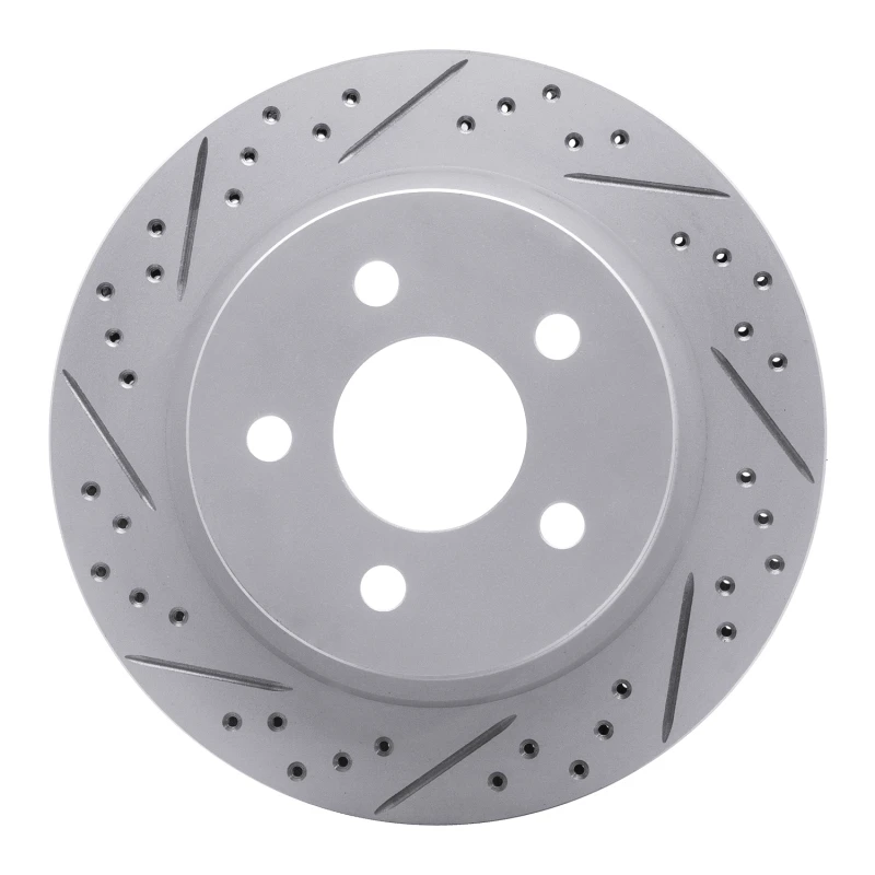 DFC 93-97 Chevrolet Camaro Rear Left Drilled & Slotted Geoperformance Rotor