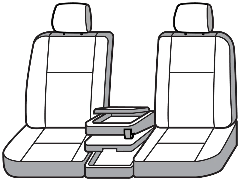 Covercraft 19-25 Chevrolet Silverado Carhartt Super Dux SeatSaver Front Row Custom Seat Cvr- Gravel
