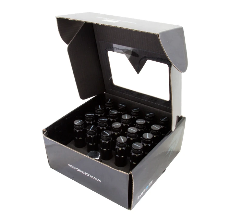 NRG 700 Series M12 X 1.25 Stahl Radmuttern mit Staubkappe Set 21-teilig in Schwarz