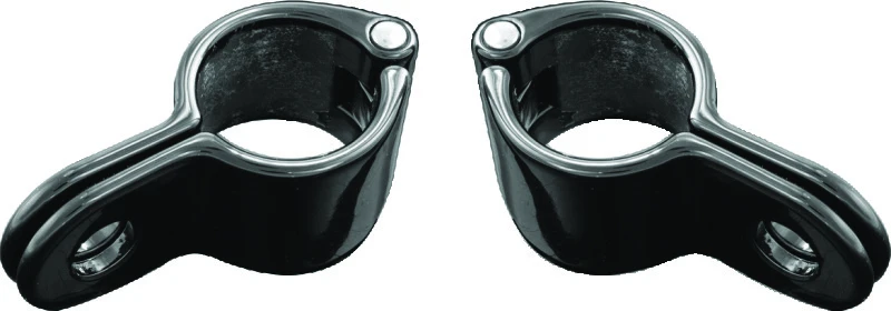 Kuryakyn Magnum Quick Clamp 1inch Gloss Black (Pair)