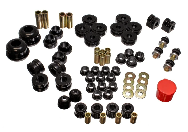 Energy Suspension 95-99 Dodge Neon FWD Schwarzes Hyper-Flex-Master-Bushing-Set