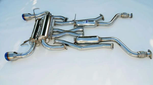 Invidia Gemini Rolled Titanium Tip Cat-back Exhaust for 09+ Nissan 370Z