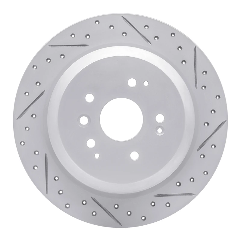 DFC 14-16 Acura MDX Rear Right Drilled & Slotted Geoperformance Rotor