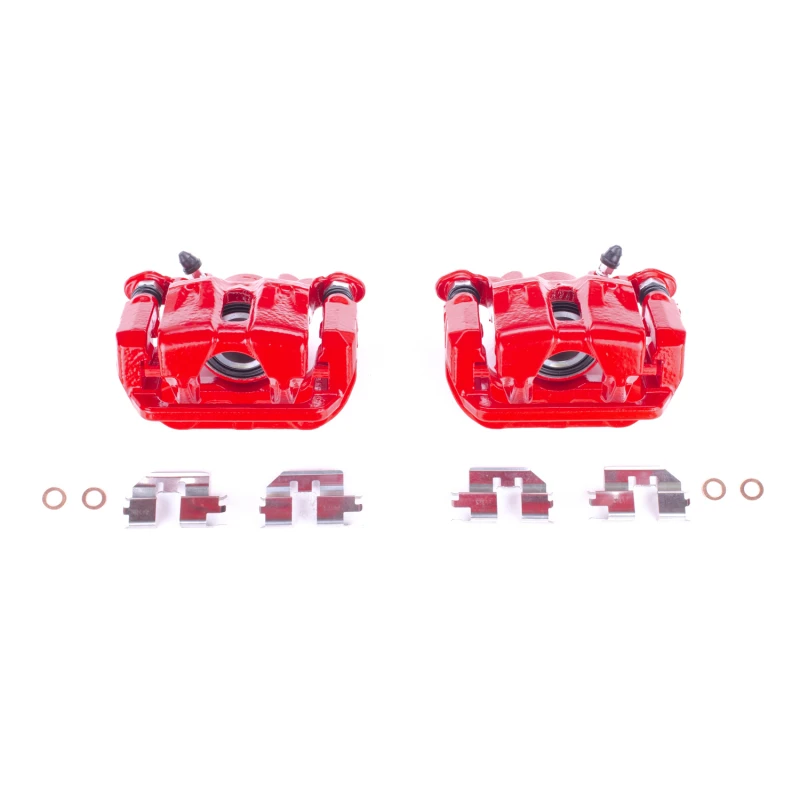 Power Stop 06-14 Honda Ridgeline Rear Red Calipers - Pair