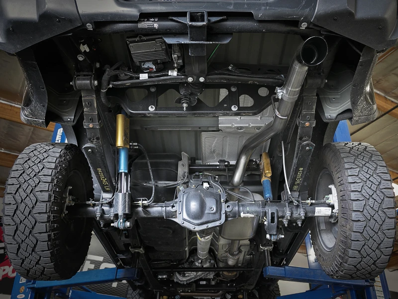 aFe MACH Force-Xp Hi-Tuck 3 Zoll 409 SS C/B Auspuff 15-18 GM Colorado/Canyon L4-2,5L/V6-3,6L - Schwarze Spitze