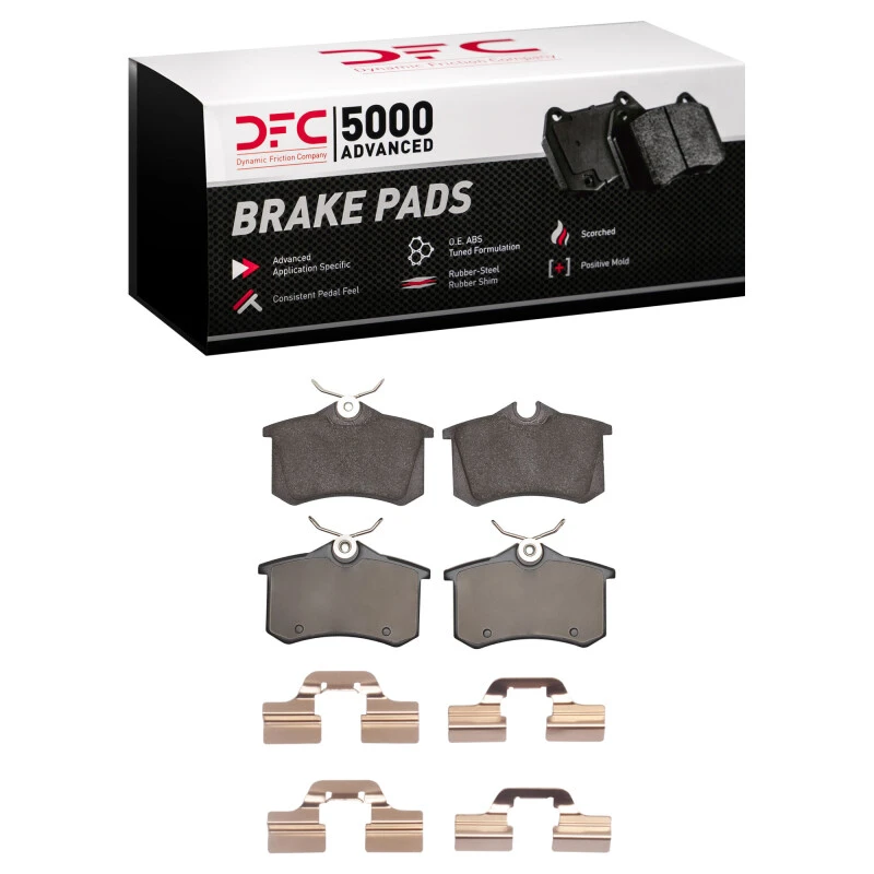 DFC 99-06 Volkswagen Golf Rear 5000 Advanced Low Metallic Brake Pads and Hardware Kit