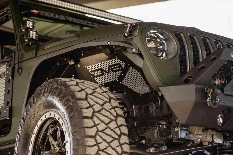 DV8 Offroad 2018+ Jeep Wrangler JL Front Inner Fenders - Black