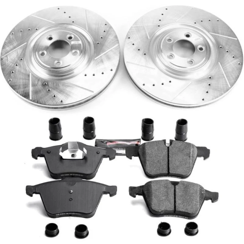 Power Stop 2018 Jaguar XJ Front Z23 Evolution Brake Kit