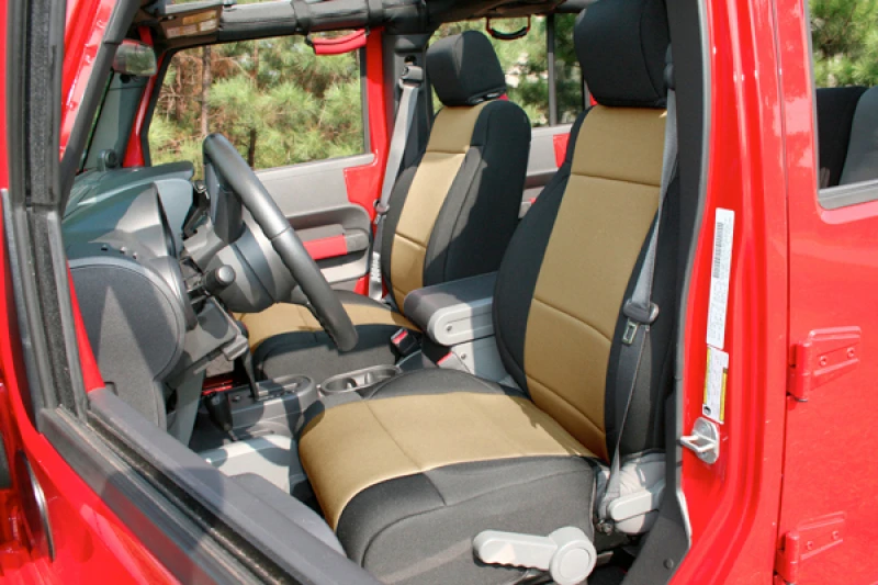 Rugged Ridge Sitzbezugs-Kit Schwarz/Beige 11-18 Jeep Wrangler JK 2dr