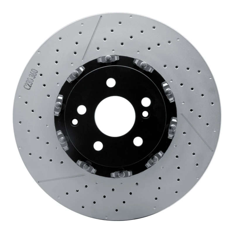 DFC 07-25 Mercedes-Benz E63 AMG Front Drilled and Slotted Hi-Carbon Alloy Geomet Coated Rotor
