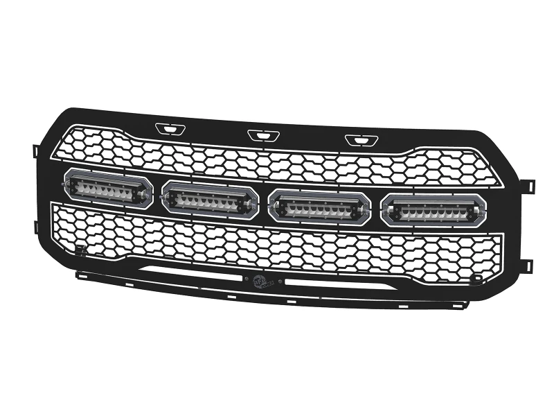 aFe 17-20 Ford Raptor w/o FFC Scorpion Grill w/ LEDs