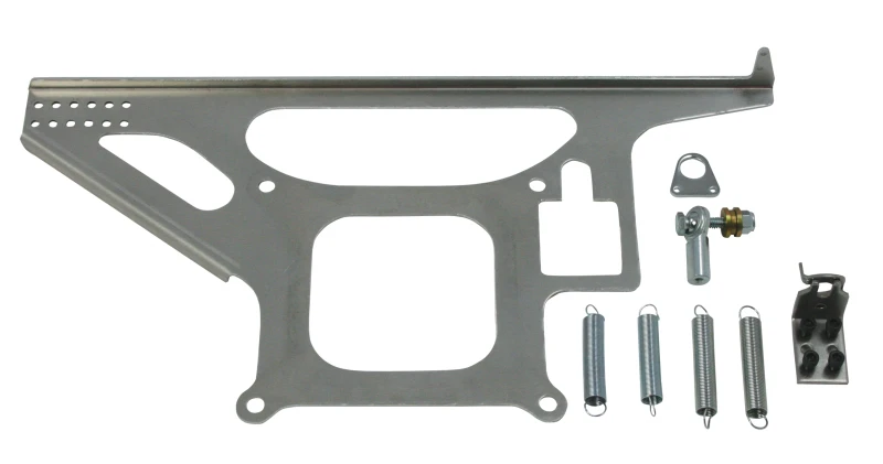 Moroso 4150 Style 4BBL Carburetor Throttle Cable Mounting Kit mit Rückholfeder