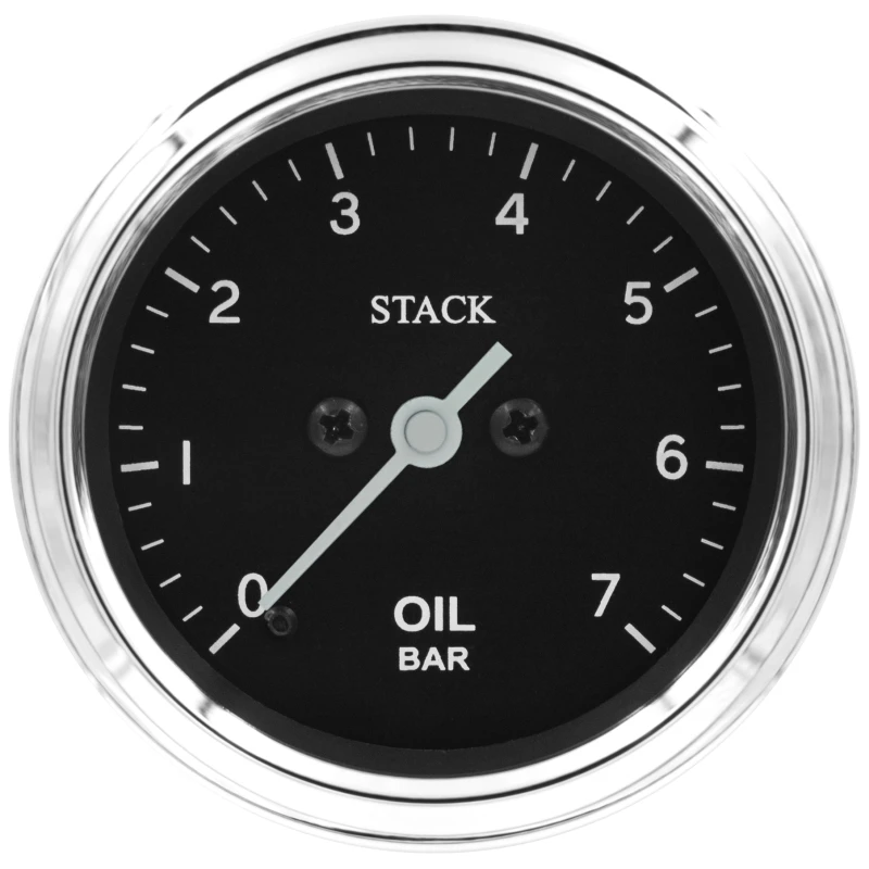 Autometer Stack 52mm 0-7 Bar M10-Männlich-Pro-Schrittmotor-Öldruckanzeige - Klassik