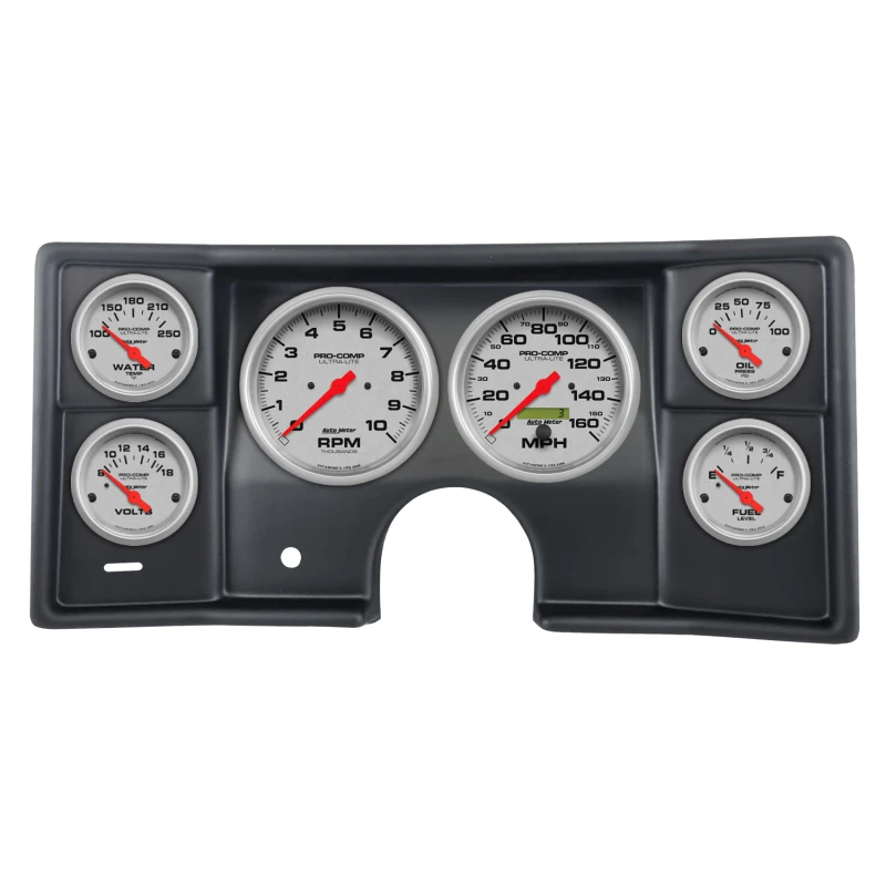 Autometer Ultra-Lite Direct Fit Dash Kit 78-81 Malibu / El Camino / Montecarlo (2 x 5in/4 x 2-5/8in)