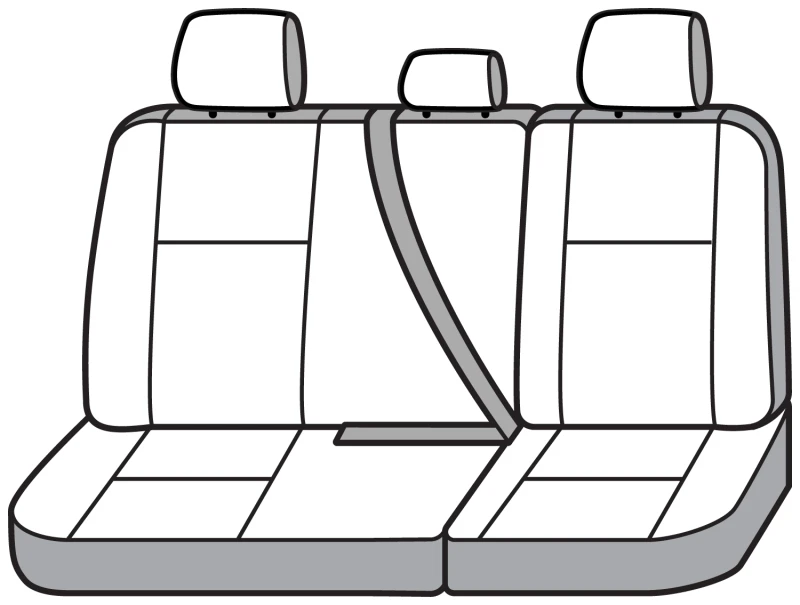 Covercraft 16-23 Toyota Tacoma Carhartt Super Dux SeatSaver Second Row Custom Seat Cover - Gravel