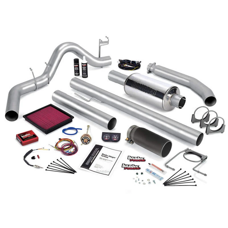 Banks Power 01 Dodge 5.9L 235Hp Ext Cab Stinger System - SS Single Exhaust mit schwarzer Spitze