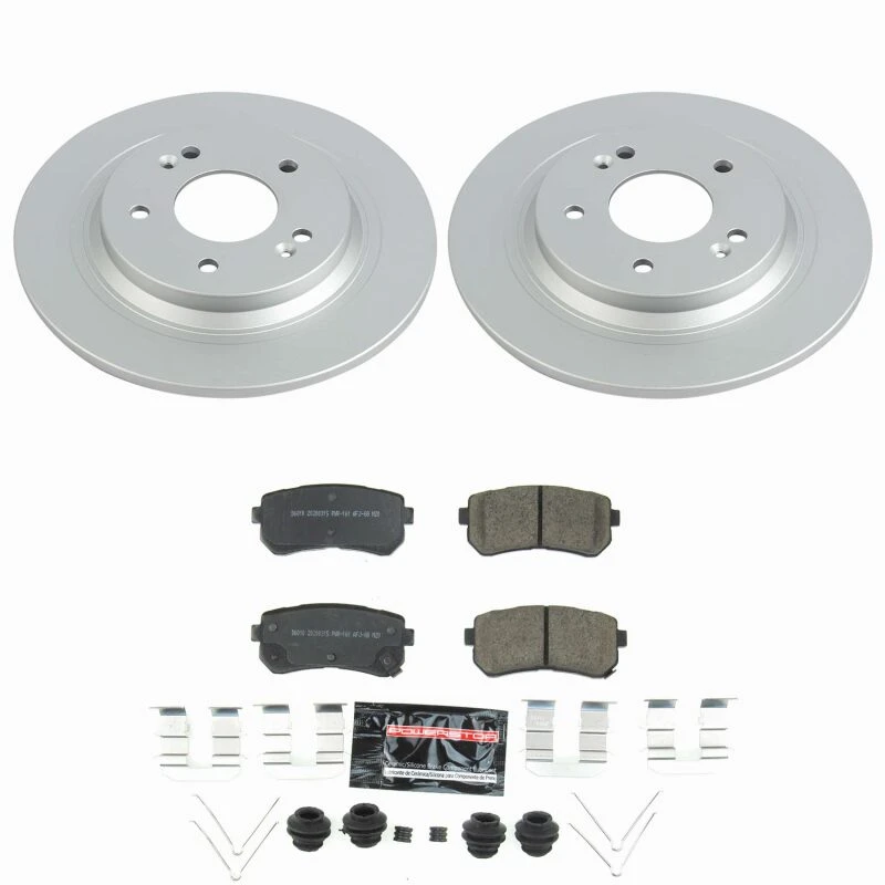 Power Stop 18-23 Hyundai Kona Rear Z23 Coated Brake Kit