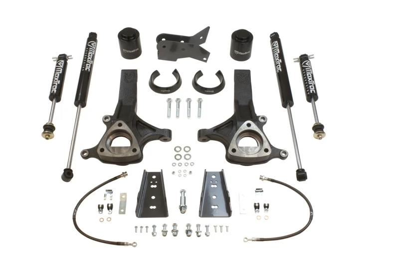 MaxTrac 09-18 RAM 1500 2WD 6.5in/4in Spindle & Spacer Value Lift Kit w/MaxTrac Shocks