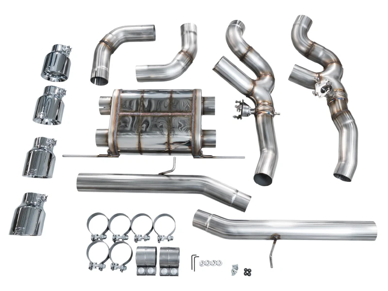 AWE Tuning 20-25 BMW X3 M/M Comp (F97) AWD SwitchPath Axle-back Exhaust - Chrome Silver Tips