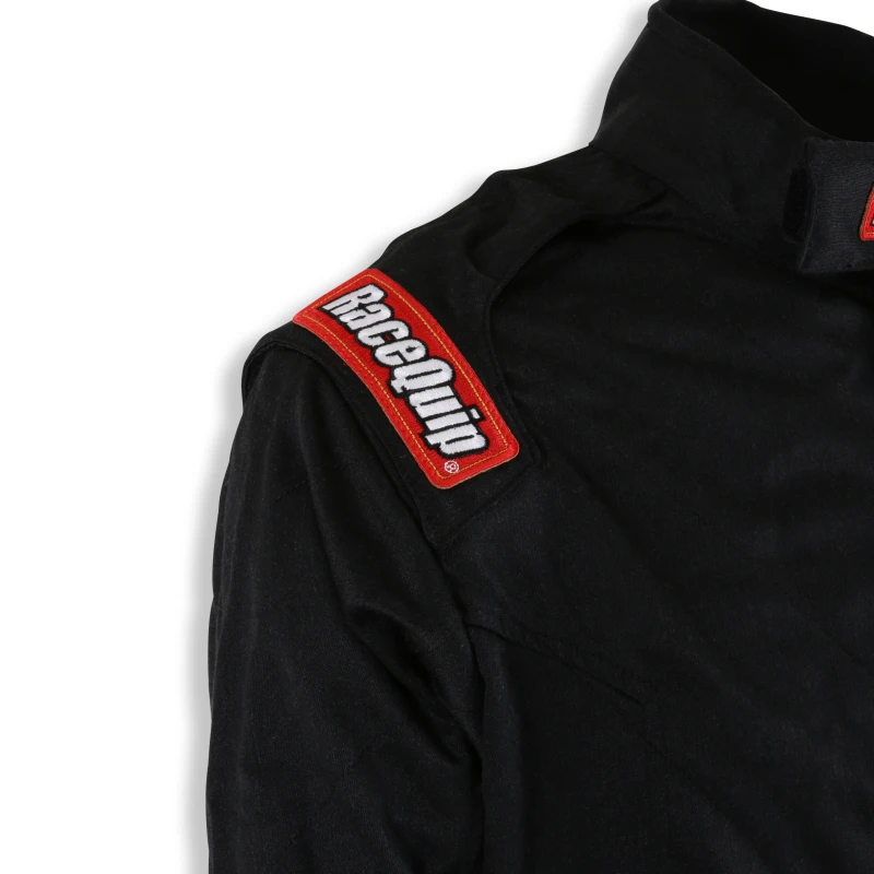 RaceQuip Black Chevron-5 Jacket SFI-5 - Medium