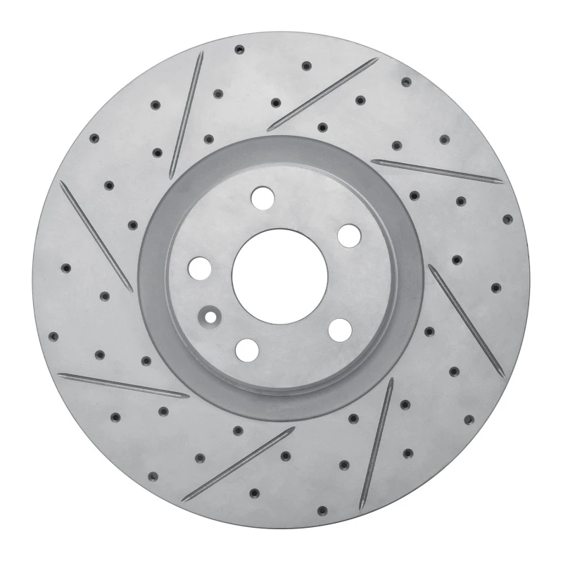 DFC 16-26 Polestar Polestar 2 Front Left Drilled & Slotted Geoperformance Rotor