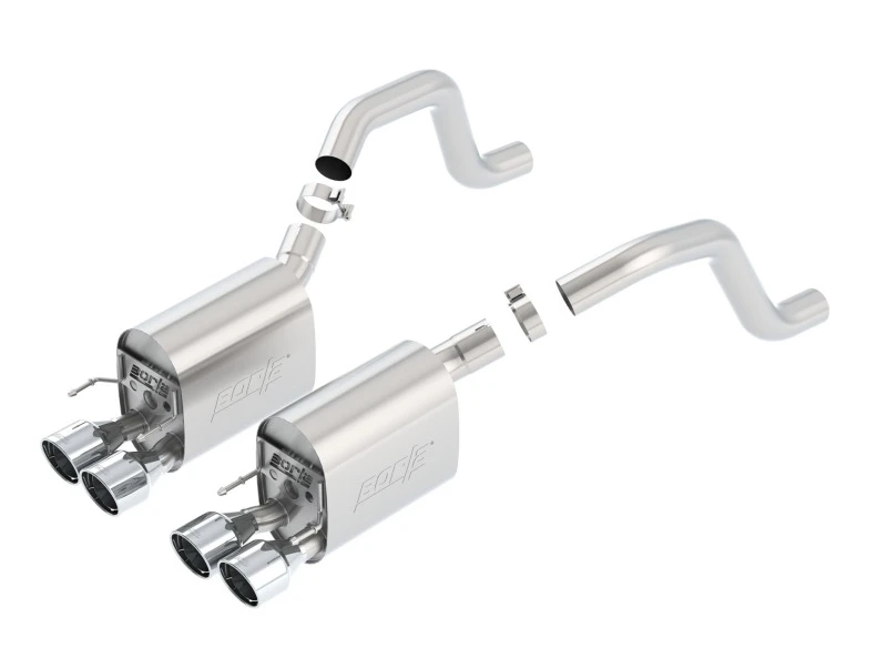Borla 06-13 Chevy Corvette C6 ZO6/ZR1 manuelle Trans S-Type II Hecksektion Auspuff Dual Rd Rolled Tips