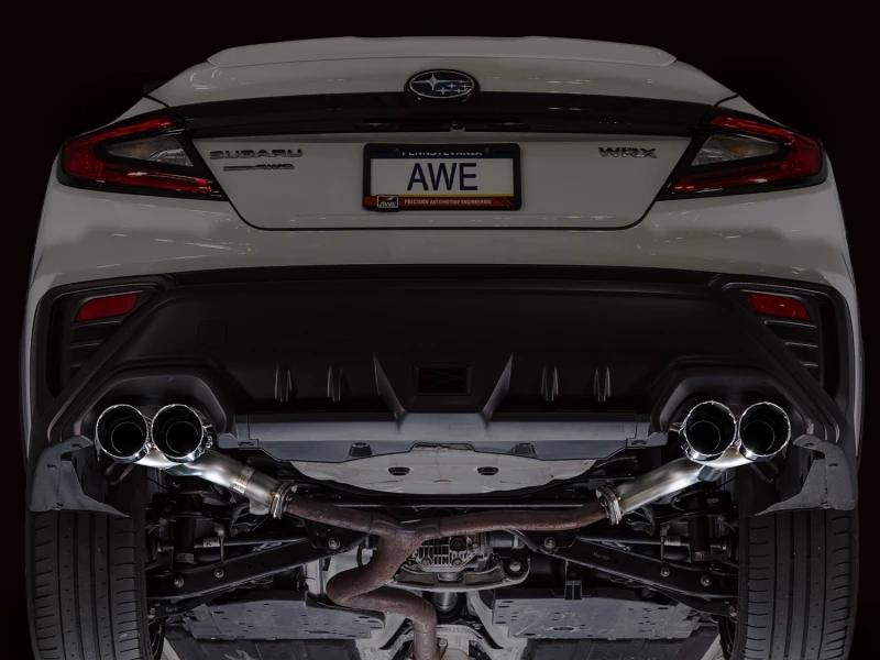 AWE Tuning 22-25 Subaru VB WRX Track Edition Axleback Exhaust - Chrome Silver Tips