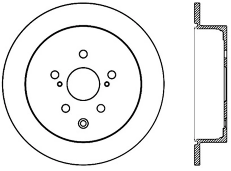 stoptech_128.44166L-6794e8a89aceb StopTech 14-16 Toyota Highlander Sport Drilled Rear Driver Side Brake Rotor