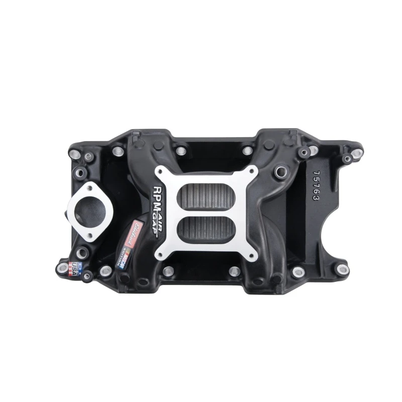 Edelbrock Ansaugkrümmer RPM Air-Gap Small-Block Chrysler 340-360 Schwarz