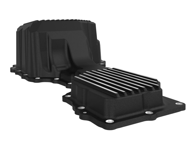 aFe 20-25 GM Diesel V8-6.6L L5P Engine Oil Pan w/ Machined Fins