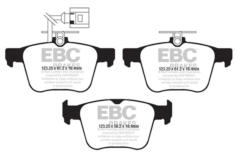 EBC 2018 Audi TT Quattro Yellowstuff Rear Brake Pads