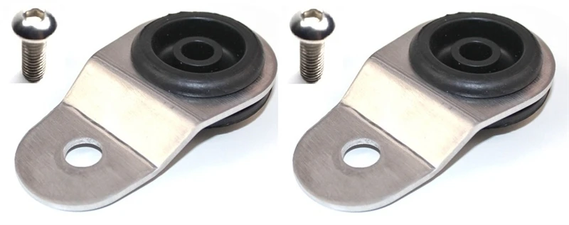 Torque Solution Radiator Mount Combo mit Inserts (Silber) : Mitsubishi Evolution 7/8/9