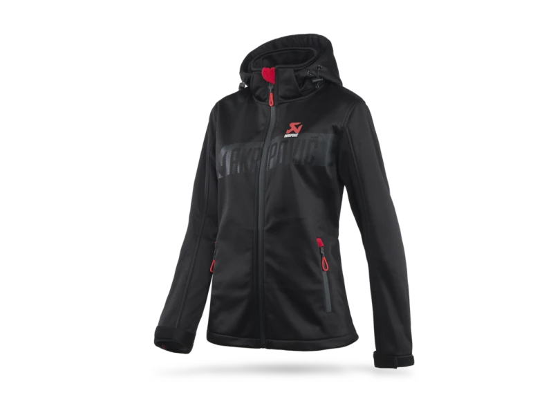 Akrapovic Womens Corpo Softshell Jacket Black - S