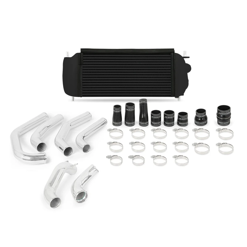 Mishimoto 15-17 Ford F-150 EcoBoost 2.7L Schwarz Leistung Intercooler Kit mit Polierten Rohren