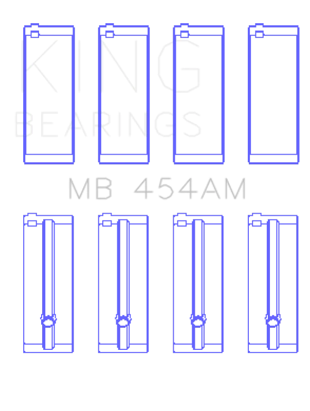 King Engine Bearings Suzuki G-10 (Size +0.25mm) Main Bearing Set