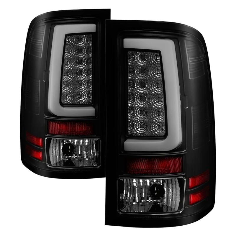 spyder_5084750-6794b8ce79bfa Spyder 07-13 GMC Sierra 1500 V2 Light Bar LED Tail Lights - Blk Smoke (ALT-YD-GS07V2-LBLED-BSM)