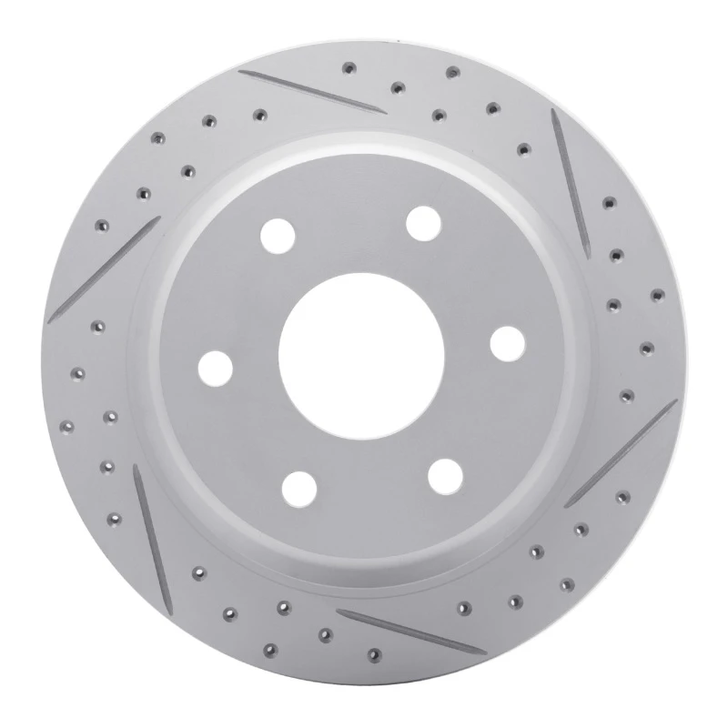 DFC 99-07 Chevrolet Silverado 1500 Rear Right Drilled & Slotted Geoperformance Rotor