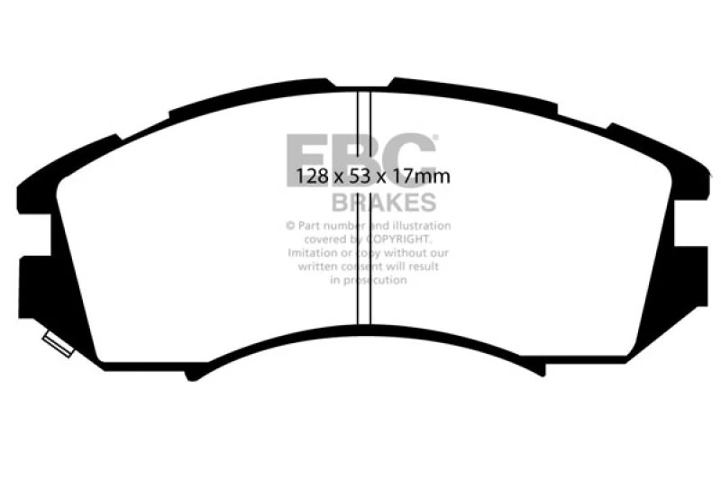 EBC Ultimax2 Front Brake Pads for 92-96 Subaru Impreza 1.8 (2WD) (13in Wheels)