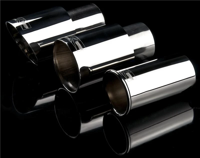 Weapon R Universal Black Exhaust Tips 3.5in Slant 2.5in Inlet/3.5in Outlet Neo-Titanium