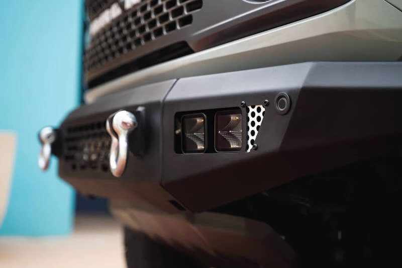 DV8 Offroad 2021+ Ford Bronco Bumper- Accommodates 20in Dual Row Light Bar & (4) 3in Pod Light Mount